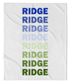 LISTED NAME PERSONALIZED BLANKET- 2 TONE BLUE/GREEN