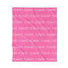PERSONALIZED NAME BLANKET - LIGHT FONT - TROPICAL FLAMINGO PINK