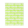 PERSONALIZED NAME BLANKET - BOLD FONT - TROPICAL CITRON