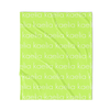 PERSONALIZED NAME BLANKET - LIGHT FONT - TROPICAL CITRON