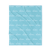 PERSONALIZED NAME BLANKET - SCRIPT FONT - TROPICAL BLUE