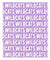 New Wildcats Lavender Mascot Blanket