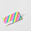 SUMMER STRIPE PERSONALIZED BAG / LUGGAGE TAG