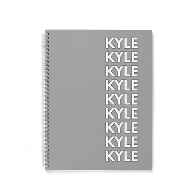 LISTED NAME PERSONALIZED SPIRAL NOTEBOOK