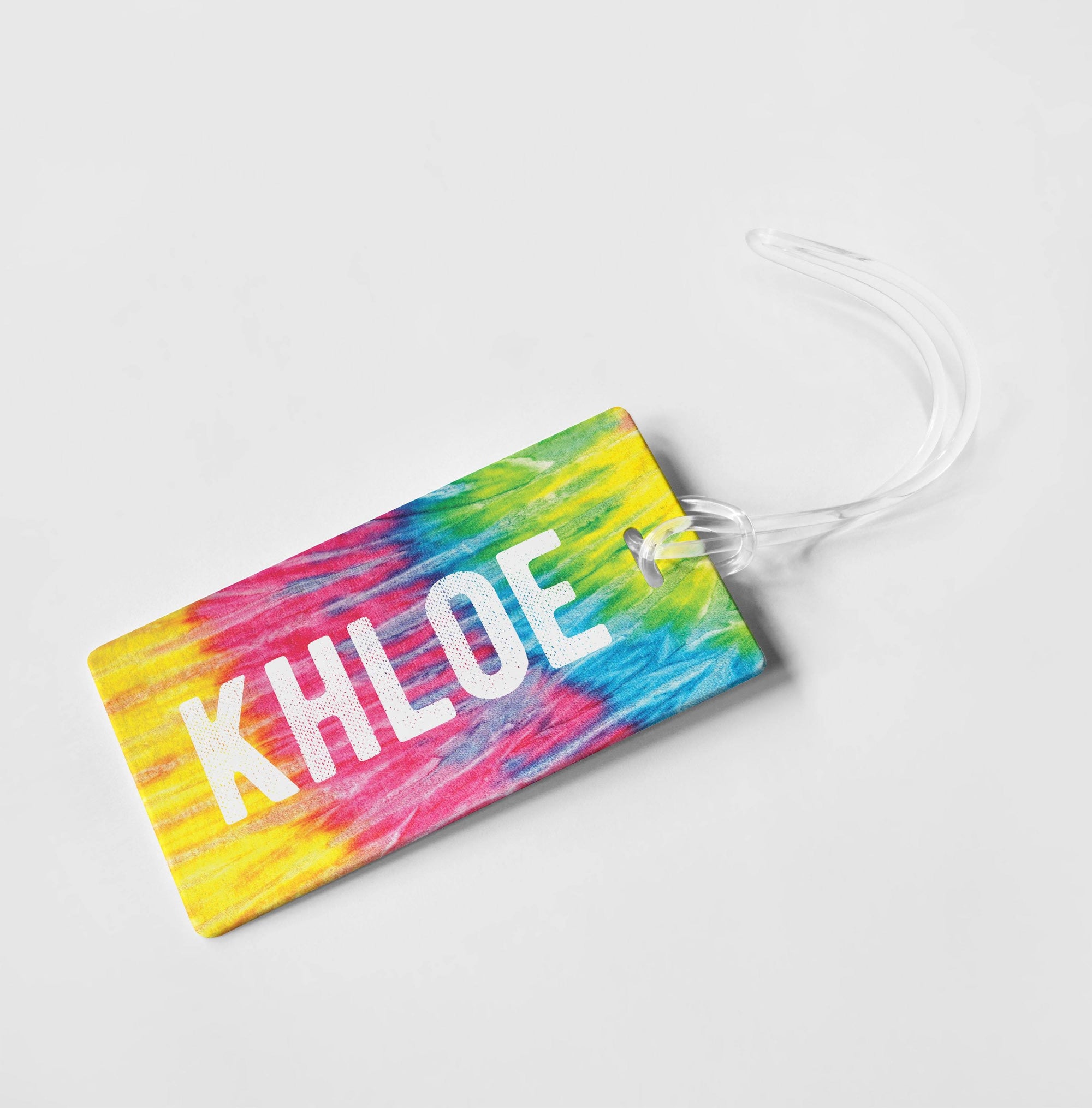 TIE DYE PERSONALIZED BAG / LUGGAGE TAG