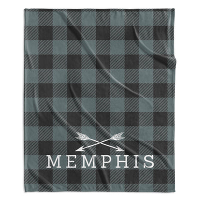 ADVENTURE ARROWS MODERN PERSONALIZED NAME BLANKET