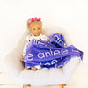 PERSONALIZED NAME BLANKET - LIGHT (ALL COLOR OPTIONS)
