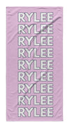LISTED NAME PERSONALIZED TOWEL