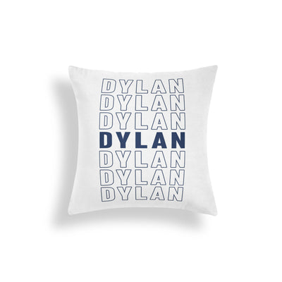 REPEAT NAME PERSONALIZED THROW PILLOW (COVER ONLY)