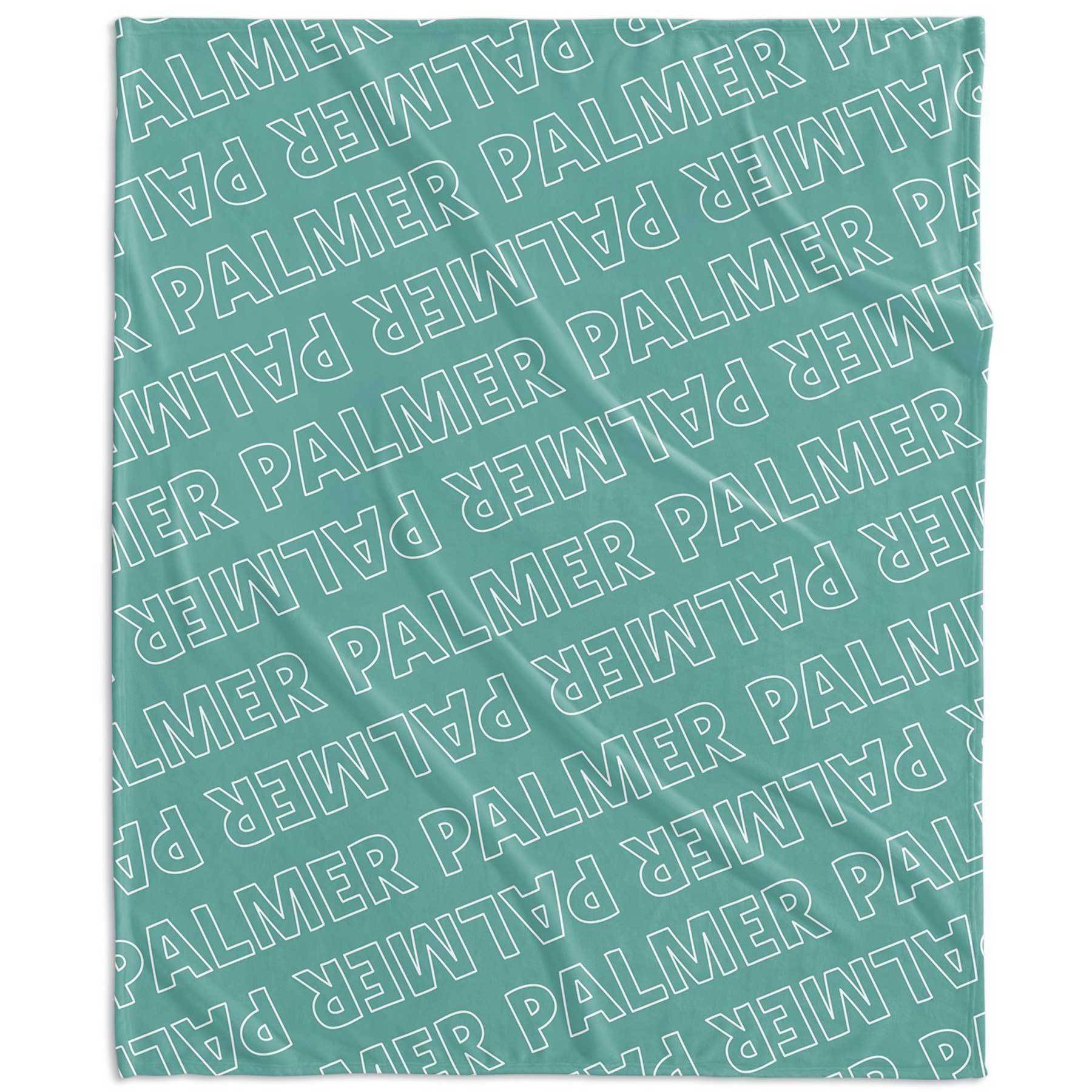 PERSONALIZED NAME BLANKET - OUTLINED