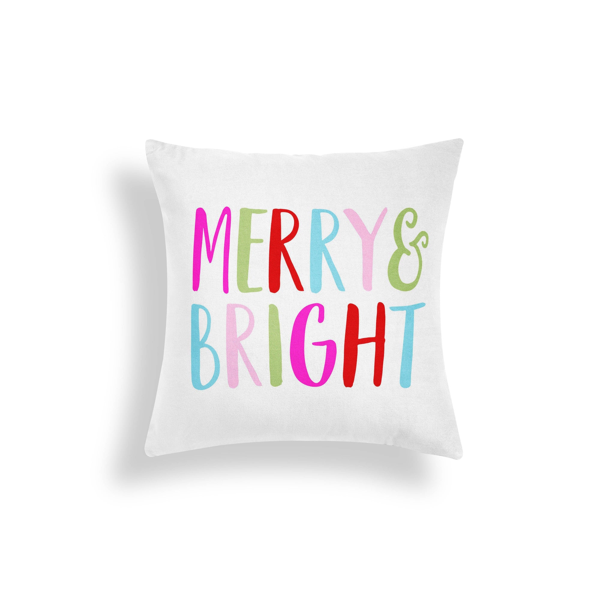 MERRY AND BRIGHT THROW PILLOW (COVER ONLY)