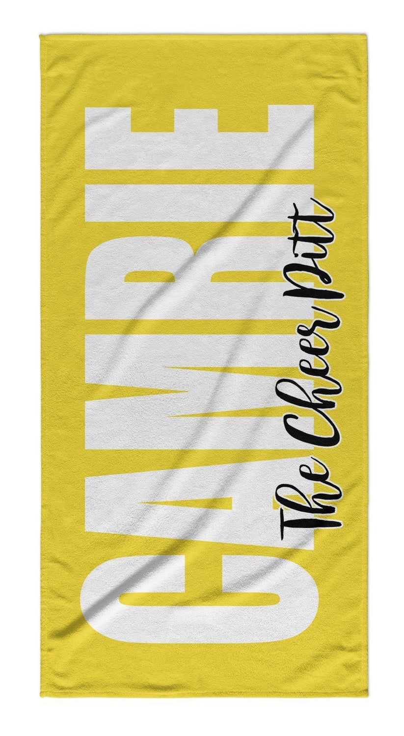 TEAM - PERSONALIZED SOLID BOLD BEACH TOWEL