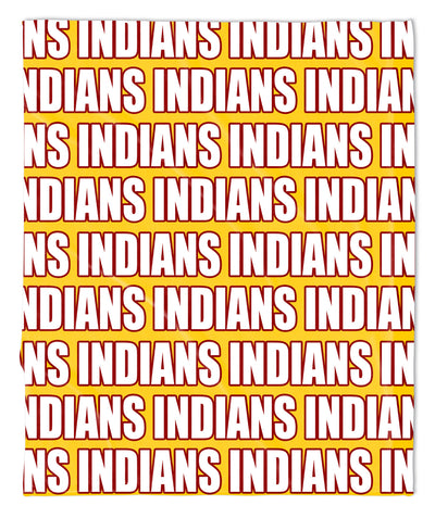 Indians Mascot Blanket