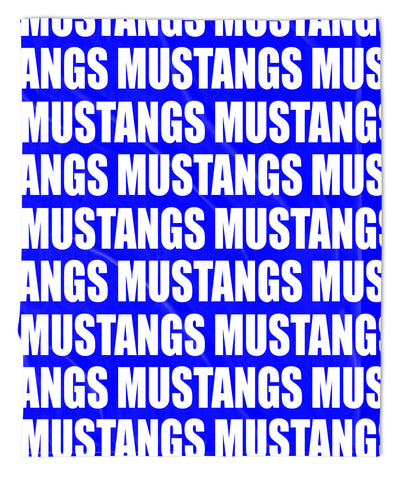 Mustangs Mascot Blanket