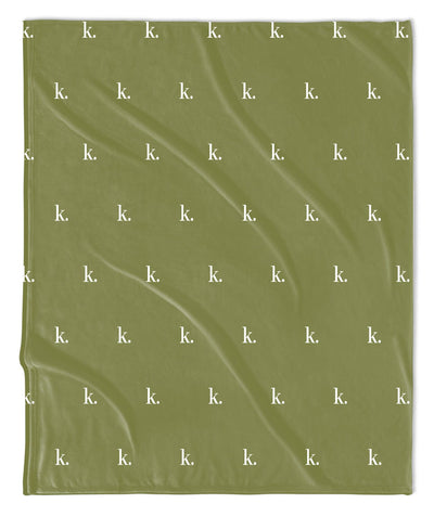 H3 X HB Simple Initial Monogram Blanket
