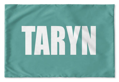 BOLD SIMPLE PERSONALIZED PILLOW SHAM (MULTIPLE COLOR OPTIONS)