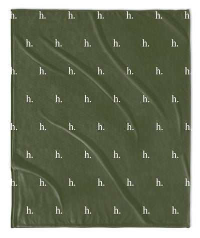 H3 X HB Simple Initial Monogram Blanket