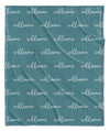 Personalized Name Blanket - Script (JEWEL TONE COLOR OPTIONS)