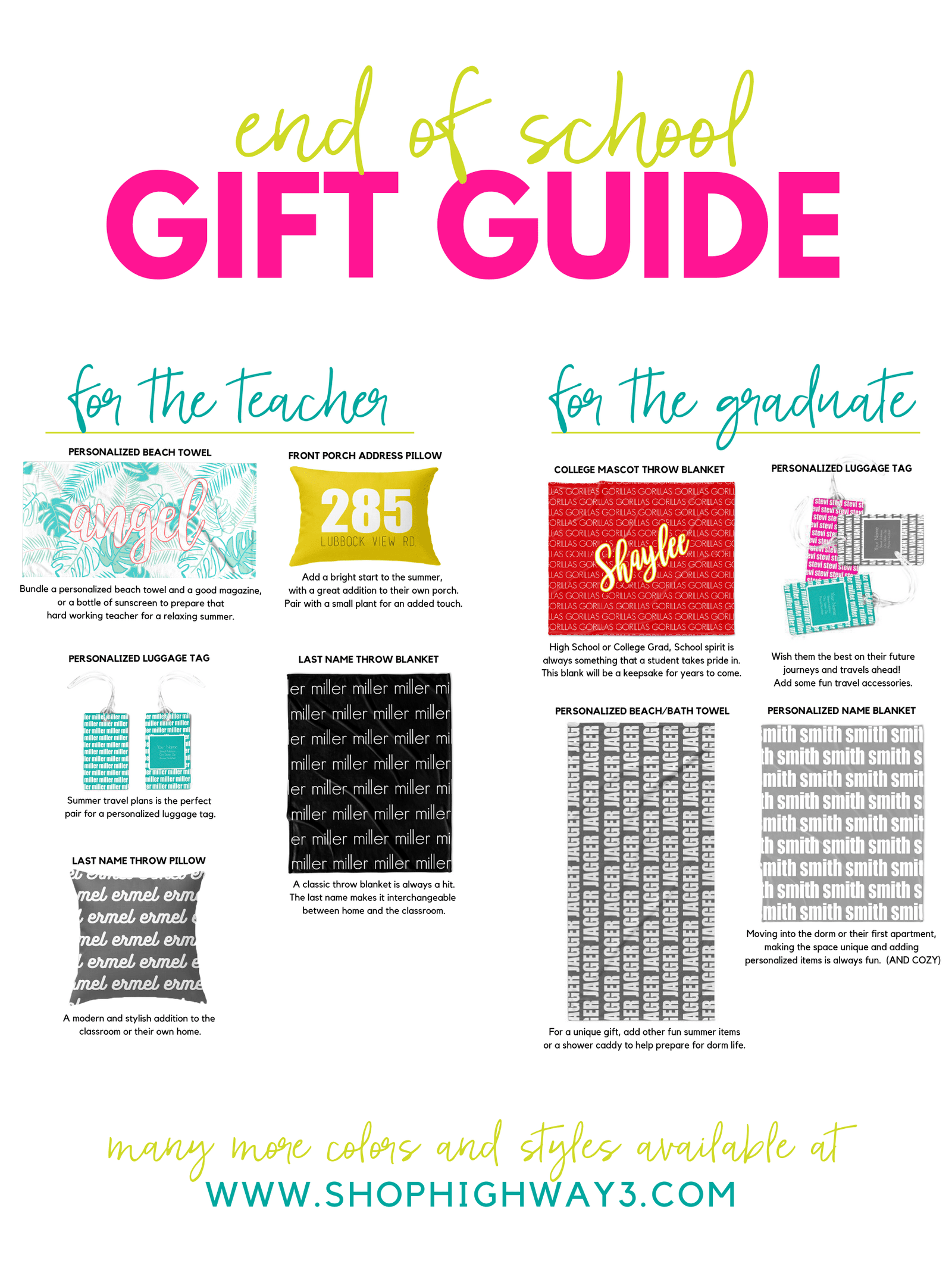 End of School Teacher & Graduate Gift Guide