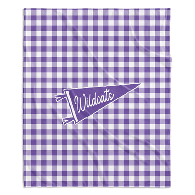 GAME DAY - CUSTOM GINGHAM PENNANT BLANKET