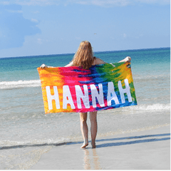 TIE DYE PERSONALIZED PREMIUM TOWEL - Highway 3