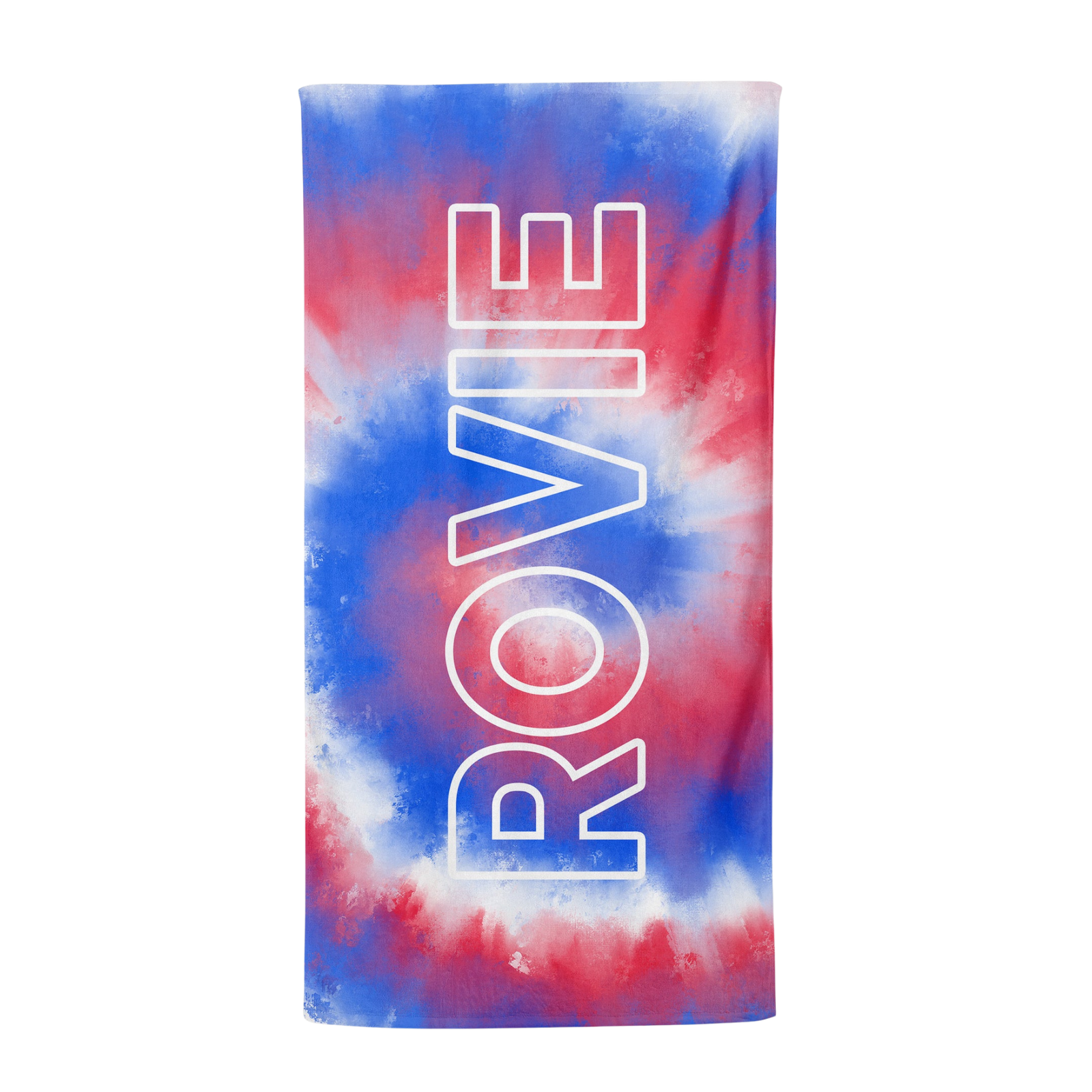 PERSONALIZED TIE DYE PATRIOTIC PREMIUM TOWEL