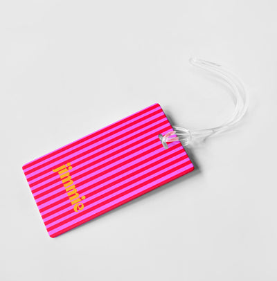 CABANA STRIPE PERSONALIZED BAG / LUGGAGE TAG