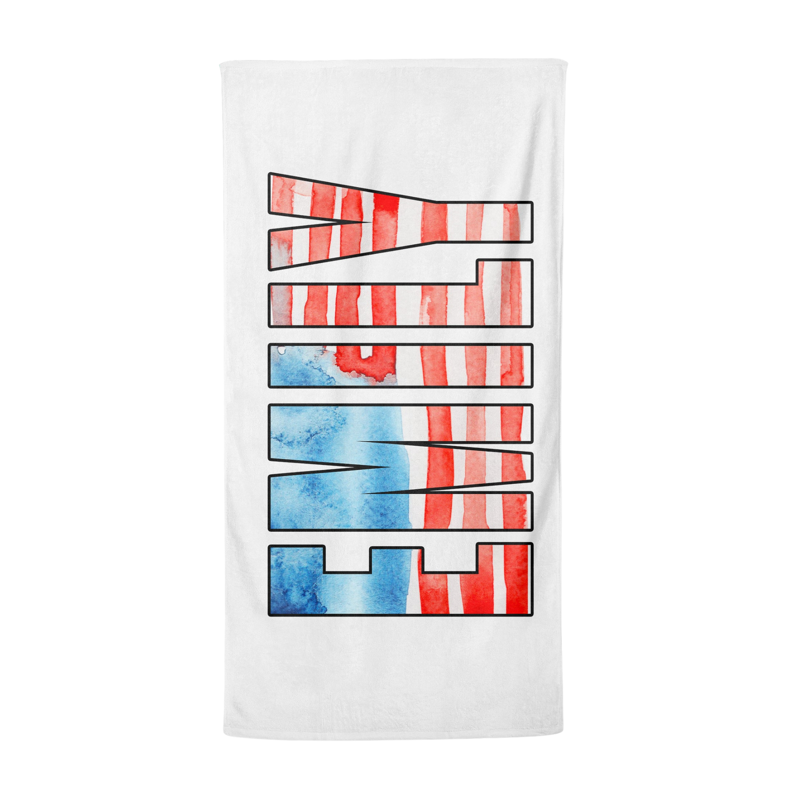 PERSONALIZED FLAG NAME PREMIUM TOWEL
