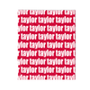 PERSONALIZED NAME BLANKET - BOLD FONT - RED