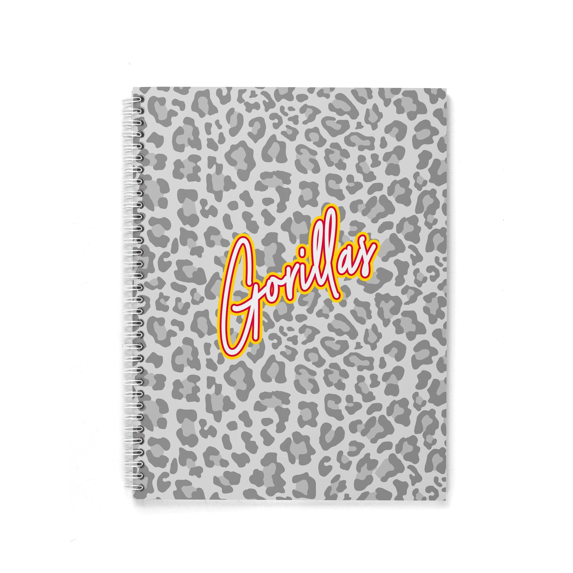 LEOPARD MASCOT PERSONALIZED SPIRAL NOTEBOOK (US ONLY)