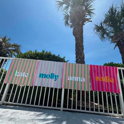CABANA STRIPE PERSONALIZED PREMIUM TOWEL