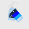 STACKED STRIPLE PERSONALIZED BAG / LUGGAGE TAG