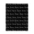 PERSONALIZED NAME BLANKET - SCRIPT - BLACK