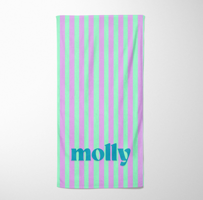 CABANA STRIPE PERSONALIZED PREMIUM TOWEL