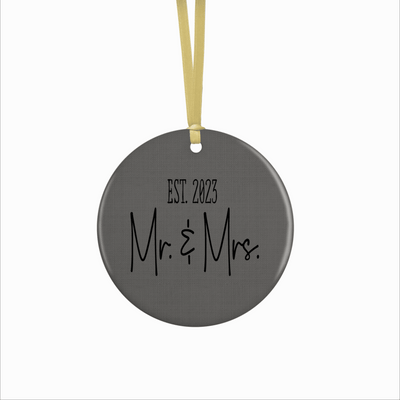 Mr. & Mrs. First Christmas Ornament