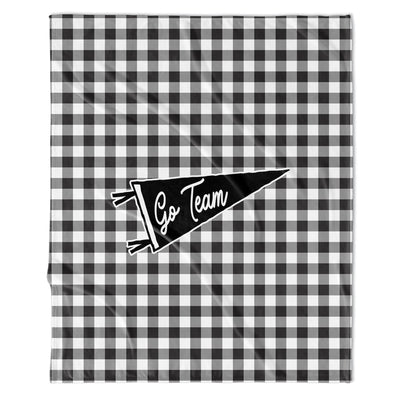 GAME DAY - CUSTOM GINGHAM PENNANT BLANKET