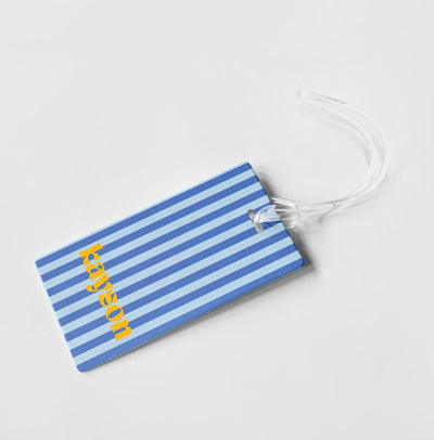 CABANA STRIPE PERSONALIZED BAG / LUGGAGE TAG