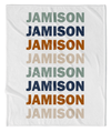 LISTED NAME PERSONALIZED BLANKET- BOY MUTED