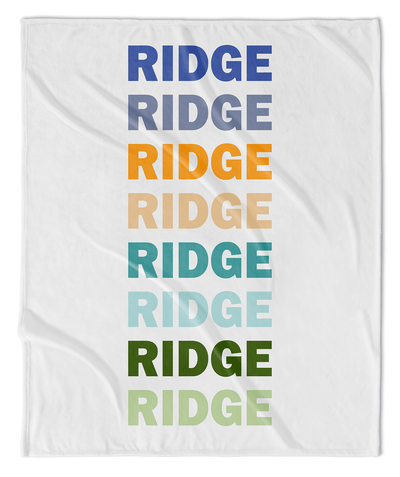LISTED NAME PERSONALIZED BLANKET- BOY RAINBOW