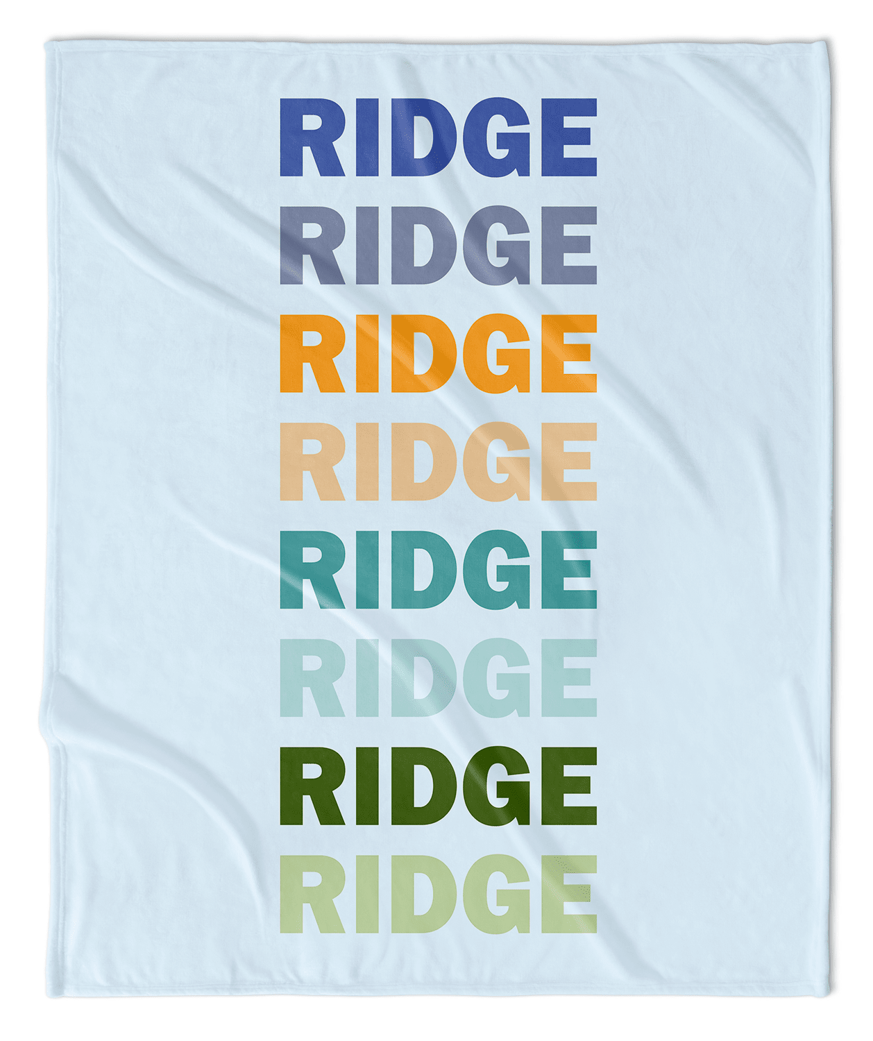 LISTED NAME PERSONALIZED BLANKET- BOY RAINBOW