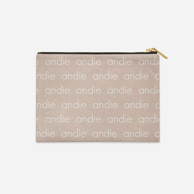 PERSONALIZED ACCESSORY BAG FLAT – LIGHT (COZY CAFE COLLECTION)