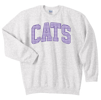 NEW GAME DAY COLLECTION - MASCOT GINGHAM CREWNECK