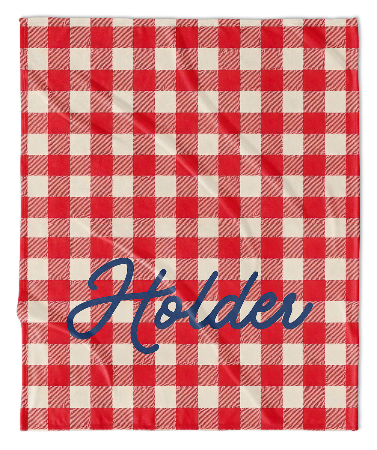 PERSONALIZED CHECKER PATRIOTIC BLANKET