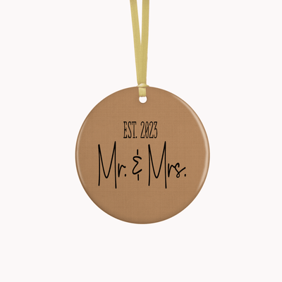 Mr. & Mrs. First Christmas Ornament