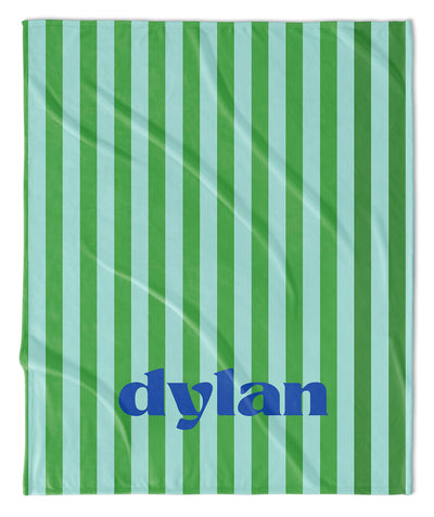 CABANA STRIPE PERSONALIZED BLANKET