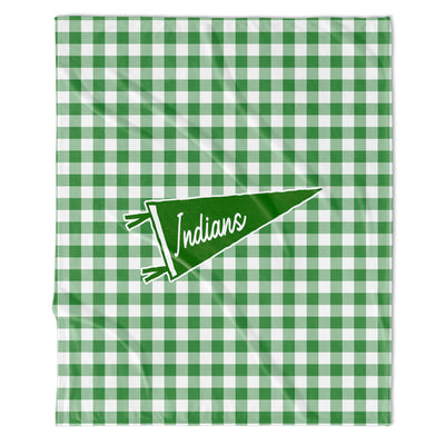GAME DAY - CUSTOM GINGHAM PENNANT BLANKET