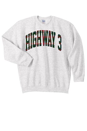 Highway 3 Tartan Plaid - Crewneck Sweatshirt