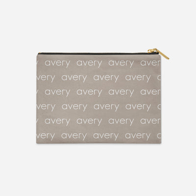 PERSONALIZED ACCESSORY BAG FLAT – LIGHT (COZY CAFE COLLECTION)