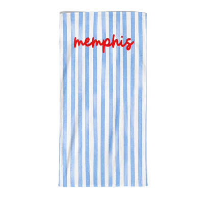 PERSONALIZED STRIPE PATRIOTIC PREMIUM TOWEL