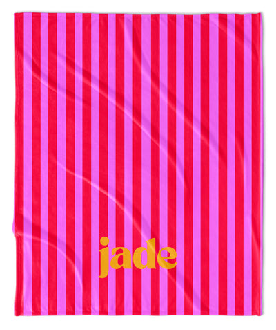 CABANA STRIPE PERSONALIZED BLANKET